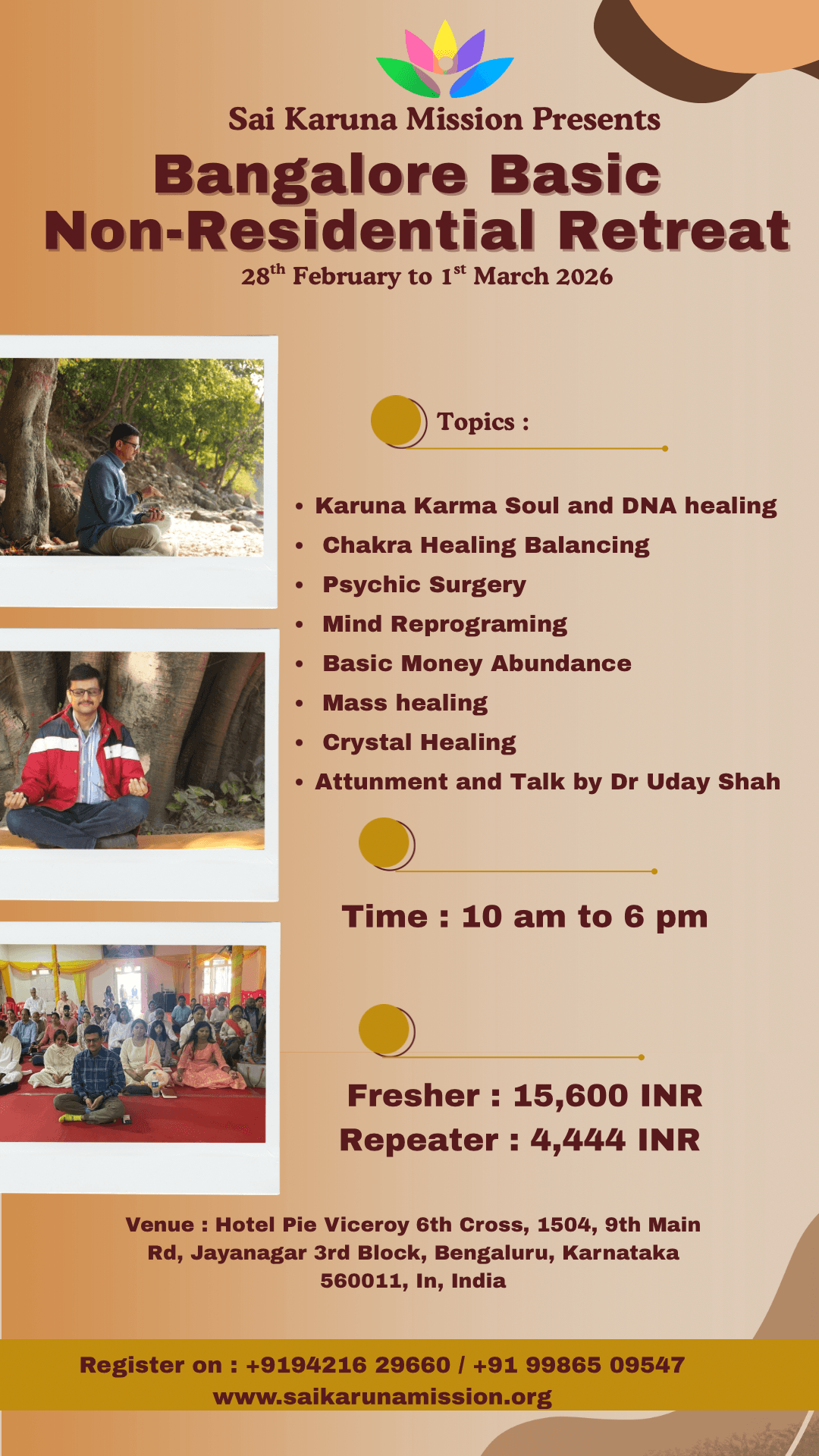 Bangalore Non Residential Basic Retreat